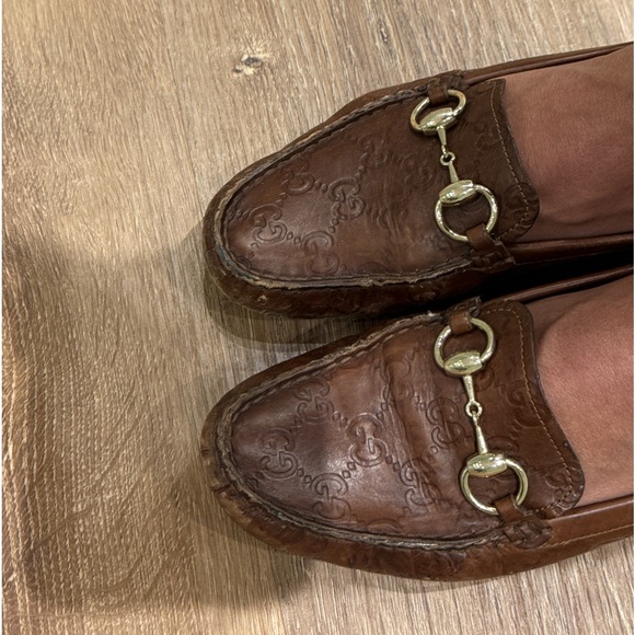 Authentic Pre-Owned Gucci Brown Monogram Flats- Size 39.5 - Picture 10 of 10